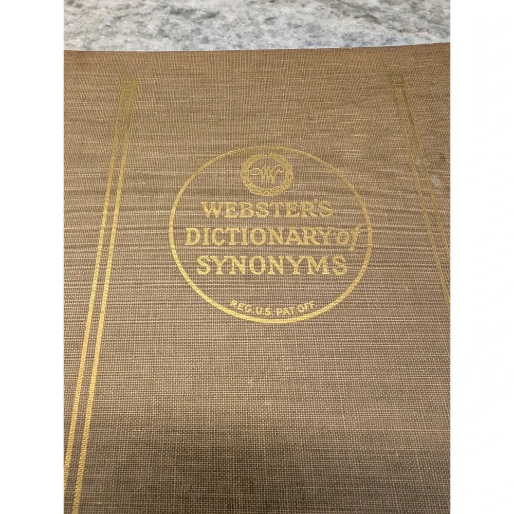 Webster's Dictionary of Synonyms 1951 1st Edition